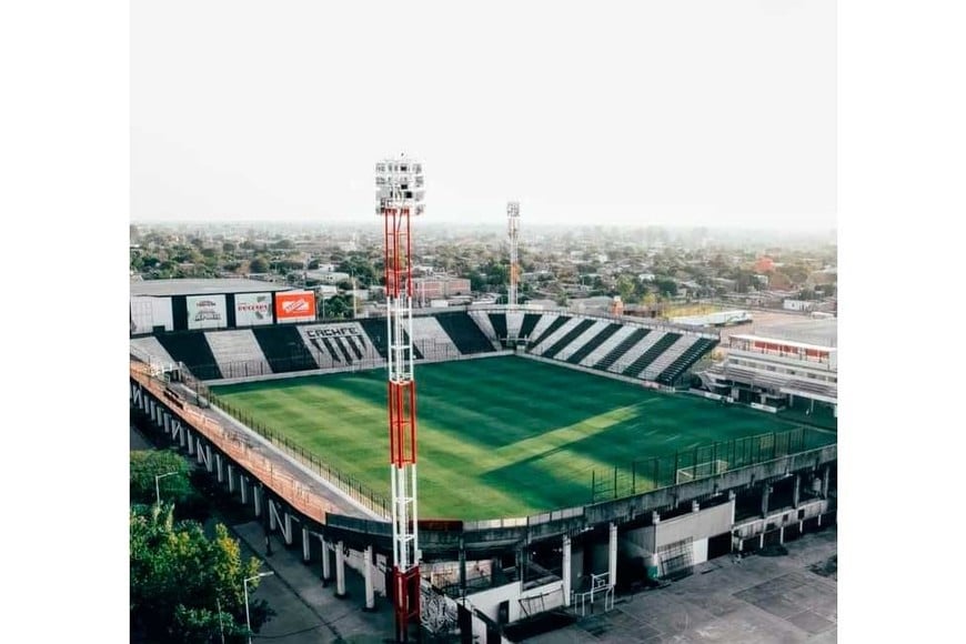 Así luce el estadio en Resistencia.