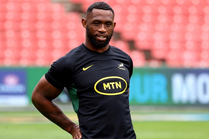 FILE PHOTO: Rugby Union - Rugby Championship - South Africa Captain's Run - Ellis Park Stadium, Johannesburg, South Africa - August 30, 2024
South Africa's Siya Kolisi during training REUTERS/Siphiwe Sibeko/File Photo