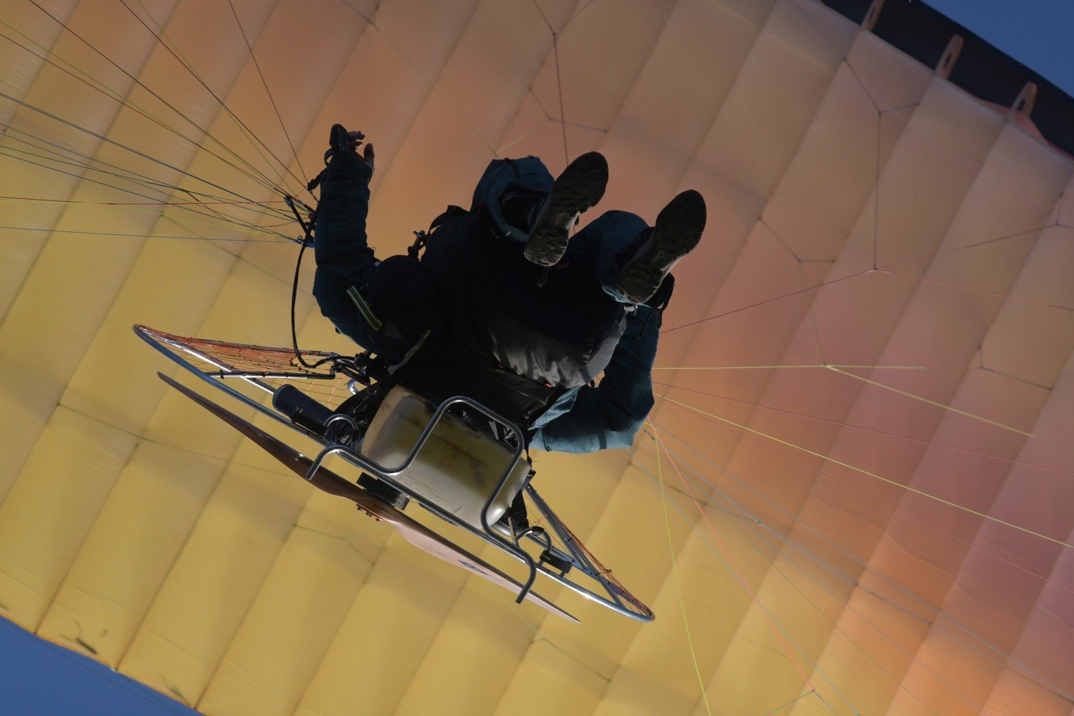 Paramotor disfrutando