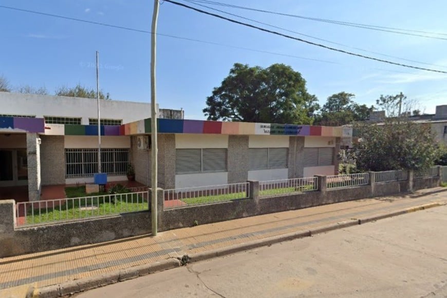 Frente del Centro de Acción Familiar, ubicado en Barrio La Cuarta, en Italia y España.