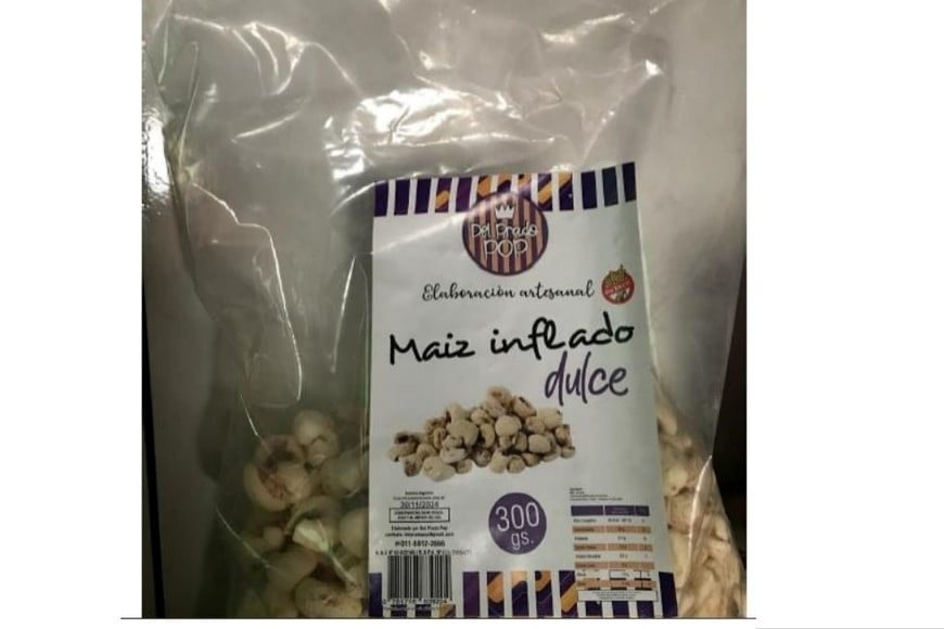 Maíz inflado dulce, marca Del Prado Pop