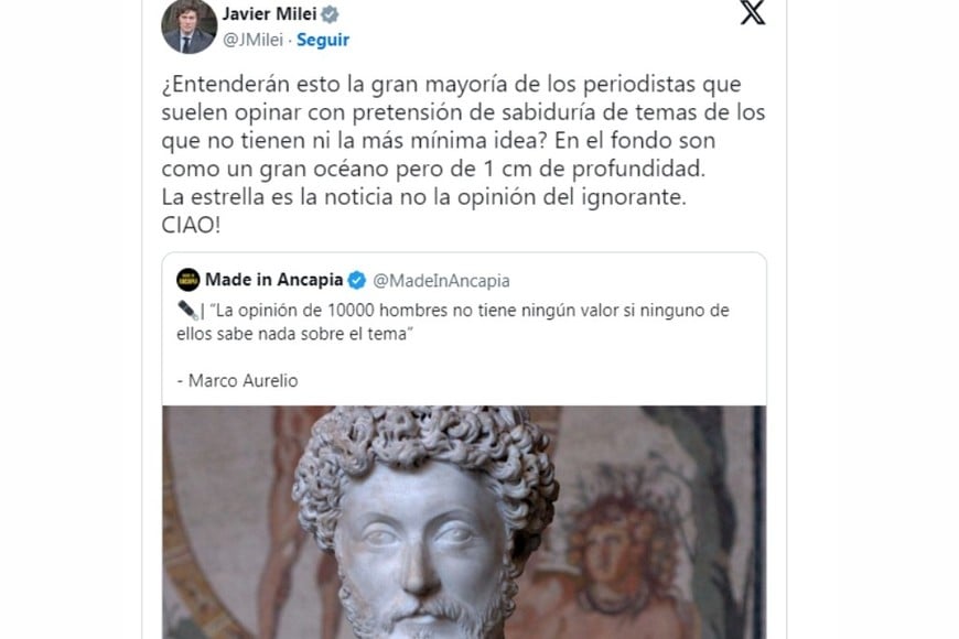 milei marco aurelio