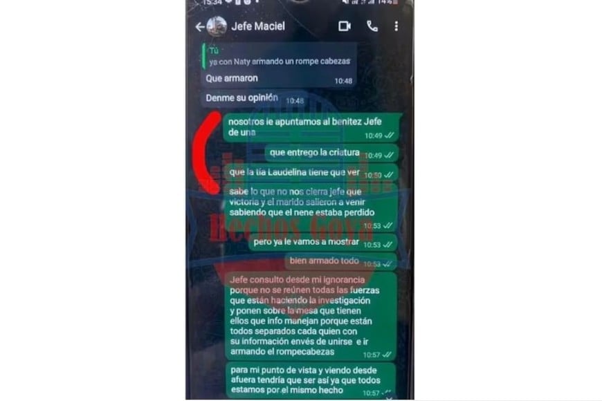 Conversaciones de whatsapp que salieron a la luz