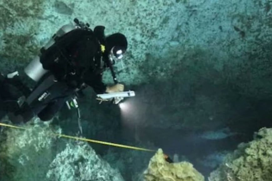 El operativo de búsqueda en el cenote Dzonbakal.