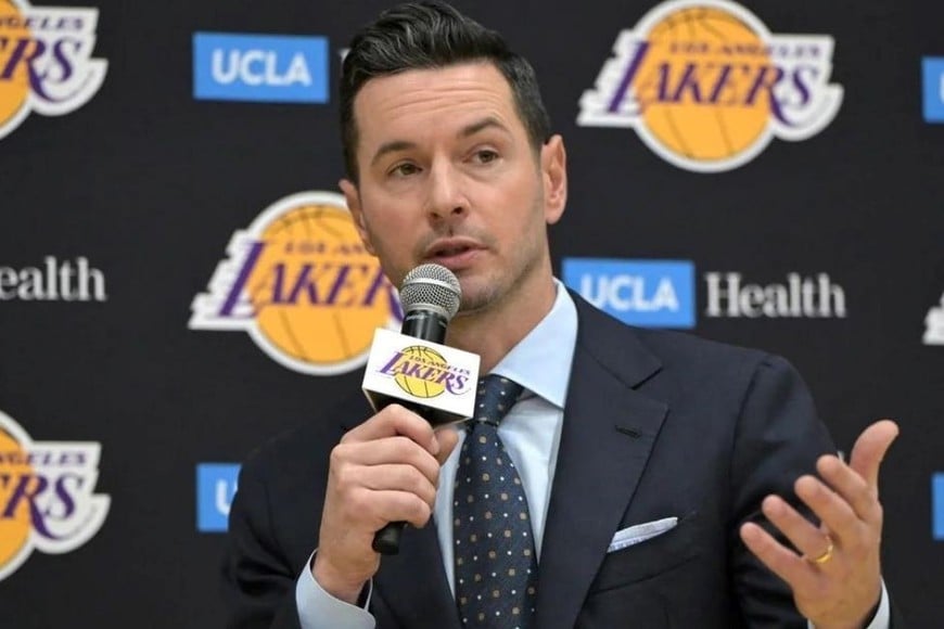 JJ Redick, coach de los Lakers. Foto: USA Today Sports