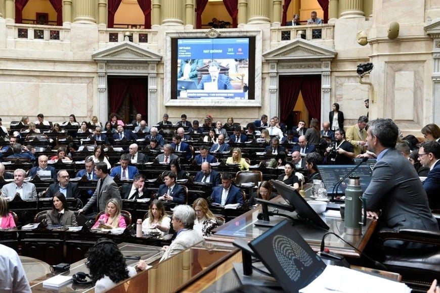 Otra jornada de intenso debate se espera en la Cámara de Diputados de la Nación. Archivo