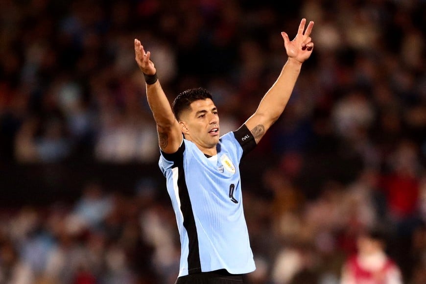 Soccer Football - World Cup - South American Qualifiers - Uruguay v Paraguay - Estadio Centenario, Montevideo, Uruguay - September 6, 2024
Uruguay's Luis Suarez reacts REUTERS/Mariana Greif