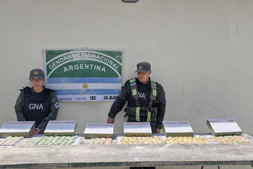 Detuvieron a seis personas con casi 5 kilos de cocaína ingeridos en cápsulas. Foto: GNA