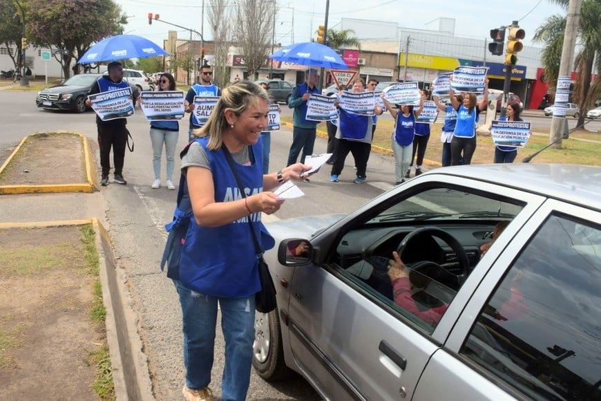 jornada protesta amsafe docentes publicos santa fe foto: di salvatore