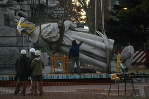 Escultura que forma parte del Monumento a Cristóbal Colón, que fue removido de lugar en Buenos Aires y reemplazado por otro dedicado a Juana Azurduy. Gentileza