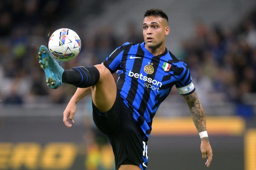 Soccer Football - Serie A - Inter Milan v Torino - San Siro, Milan, Italy - October 5, 2024
Inter Milan's Lautaro Martinez in action REUTERS/Daniele Mascolo