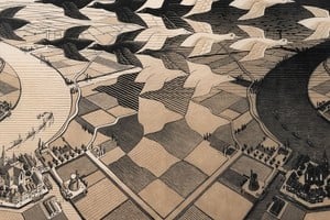 Una de las obras de Escher. Foto: Bonhams