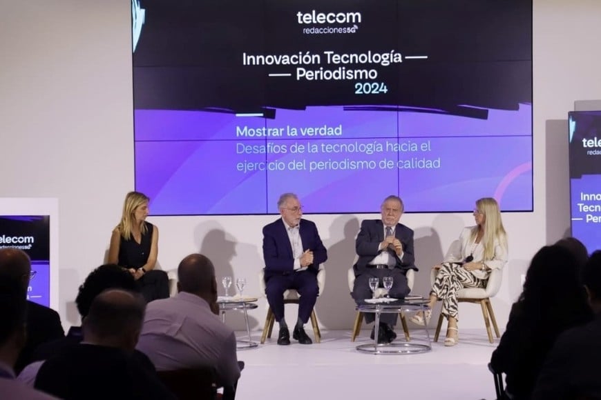 Redacciones5G: Programa de formación sobre innovación en medios y periodismo, de Telecom Argentina. De manera gratuita, ofrece talleres presenciales y online para redacciones del país y la región. Créditos: Telecom