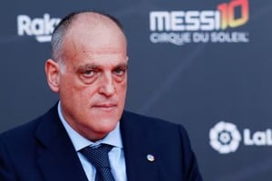 El presidente de La Liga española, Javier Tebas.