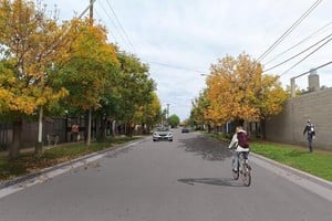 Así se verá. El render muestra cómo quedaría la calle Larrea pavimentada, entre dos de las avenidas más importantes de esta capital.