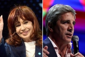 Cristina Fernández de Kirchner y Luis Caputo.