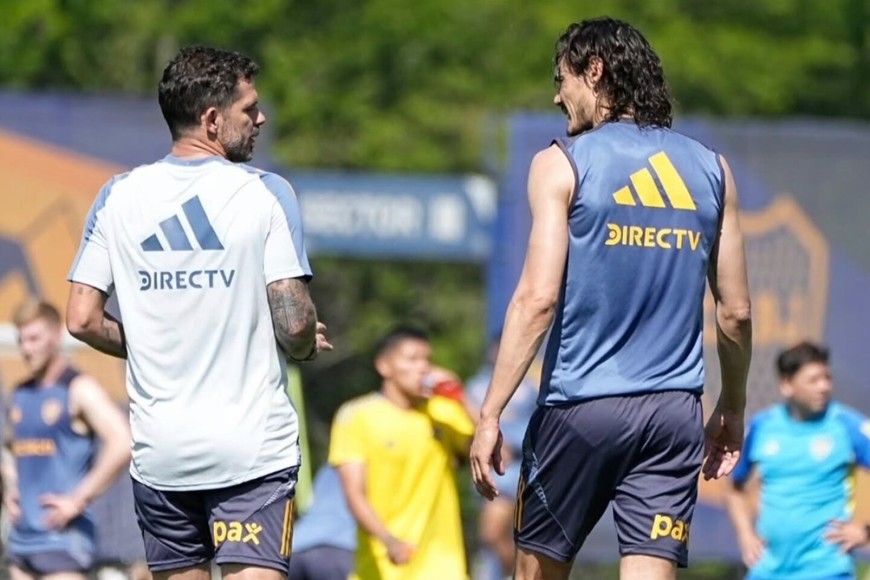 Cavani sobre Gago: "En estos poquitos días demostró que le llega al jugador", afirmó el delantero uruguayo refiriéndose al nuevo DT de Boca.  Archivo