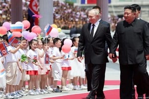 Vladímir Putin y Kim Jong-un. El presidente de Rusia visitó Corea del Norte en junio de 2024. Gavril Grigorov/AFP/DW