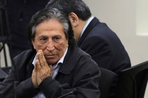 Peru's former President Alejandro Toledo appears in court for sentencing during his trial on charges of corruption related to the Brazilian company Odebrecht, in Lima, Peru, October 21, 2024. REUTERS/Gerardo Marin