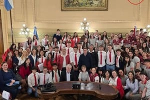 Fue en dos jornadas diferentes, simulando una sesión con el Senador Rubén Pirola.