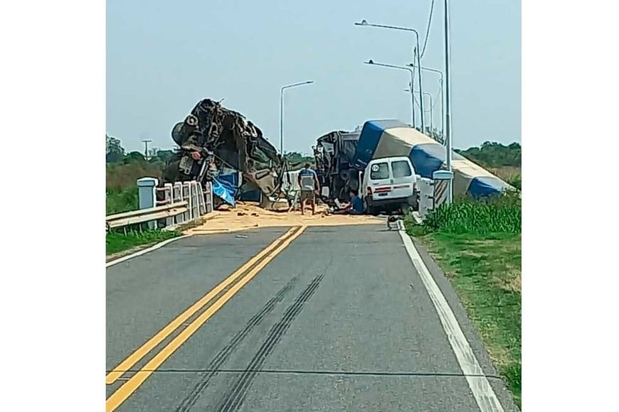 Camino bloqueado. Así quedó la ruta tras el incidente.