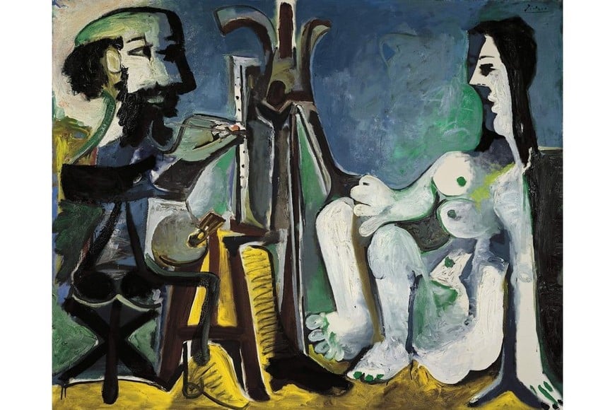 "El pintor y su modelo", óleo del pintor español Pablo Picasso. Foto: Archivo