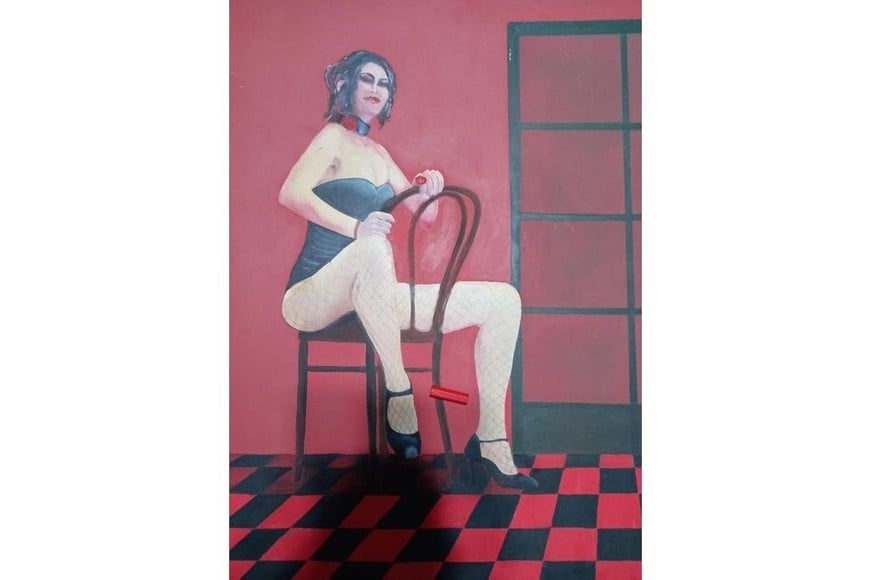 "Cabaret", acrílico sobre madera del artista plástico santotomesino Luis Milocco. Gentileza