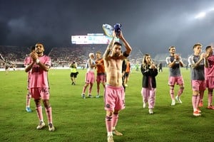 Triunfo y festejo ante su gente para Messi y compañía. Crédito: Nathan Ray Seebeck-Imagn Images