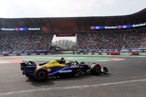 Colapinto registró un tiempo de 1:17,558 y estuvo a 151 milésimas de superar el corte. Foto: REUTERS / Henry Romero.