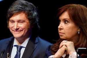 Javier Milei y Cristina Fernández de Kirchner.