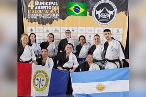 La Escuela de Karate IMPUA participó de un torneo internacional en Brasil