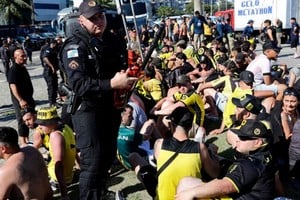 Cayeron alrededor de 300 delincuentes que no eran solo hinchas de Botafogo, eran de Fluminense y de Flamengo. Foto: NA.