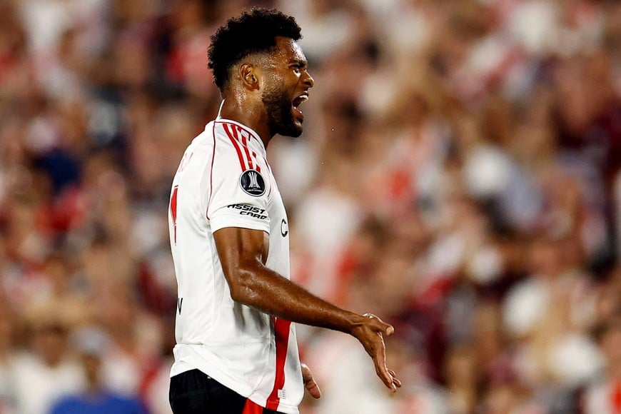 Copa Libertadores - Semi Final - Second Leg - River Plate v Atletico Mineiro - Estadio Mas Monumental, Buenos Aires, Argentina - October 29, 2024
River Plate's Miguel Borja reacts REUTERS/Agustin Marcarian