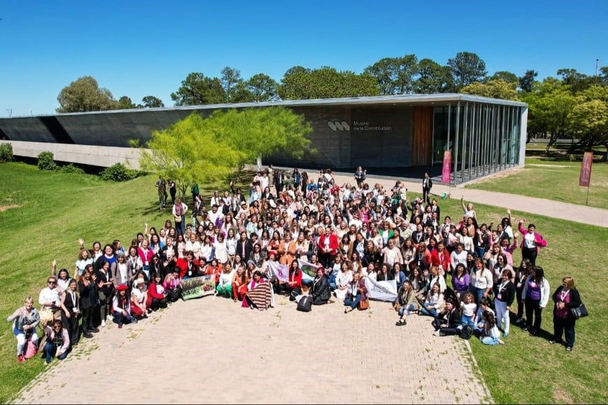 Las participantes del Foro, fueron más de 200 mujeres reunidas en el Museo de la Constitución.