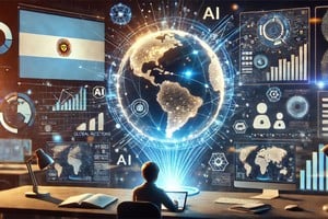 Es fundamental para los agentes formuladores de la Política Exterior Nacional y el cuerpo técnico provincial, abocado hacia la Diplomacia Paralela de entes subnacionales, estar en contacto con esta tecnología. Imagen creada con DALLE-E (GPT 4) de Open AI