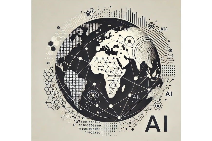 Es importante que los Estados-nación comiencen a emitir lineamientos para el uso ético y la gobernanza de la AI. Imagen creada con DALL-E (GPT 4) de Open AI