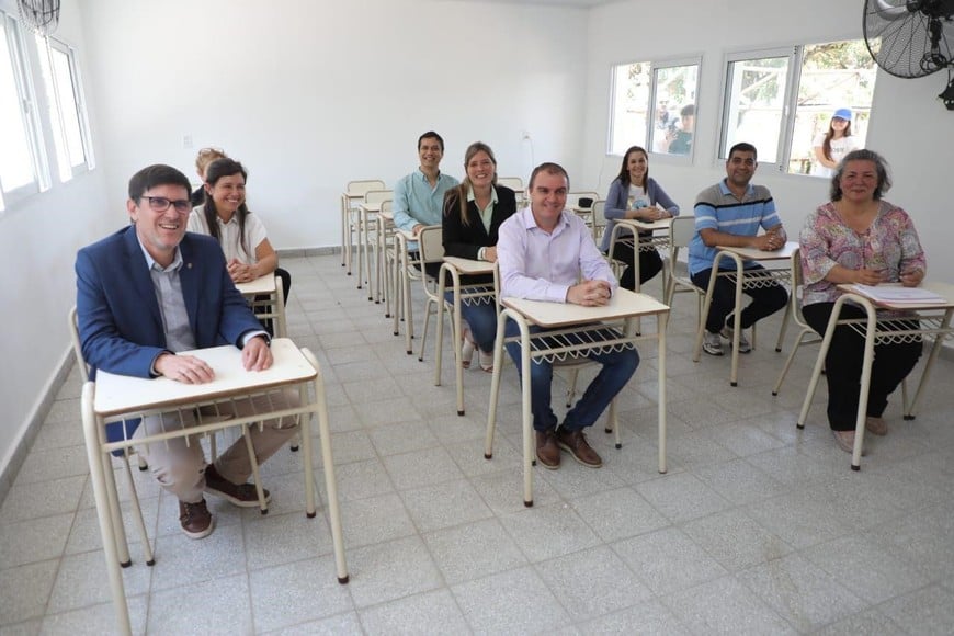 Esta es la segunda aula que se inaugura del programa de infraestructura escolar que lleva adelante el Ministerio de Educación, que actualmente está ejecutando 257 de estos espacios.