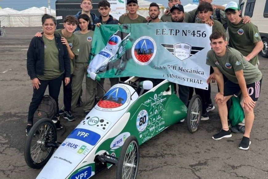 Alumnos de Quinto A y Quinto B, fueron de la partida en Concepción del Uruguay.
Foto: Gentileza