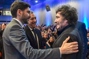 El último encuentro entre el gobernador santafesino y el presidente fue en Rosario, en el 140° aniversario de la Bolsa de Comercio.