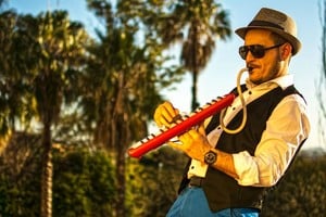 “Si bien había hecho algunos ‘feats’ caseros durante la pandemia, esto fue totalmente diferente”, expresó Coppa. Foto: Gentileza Hugo Suárez