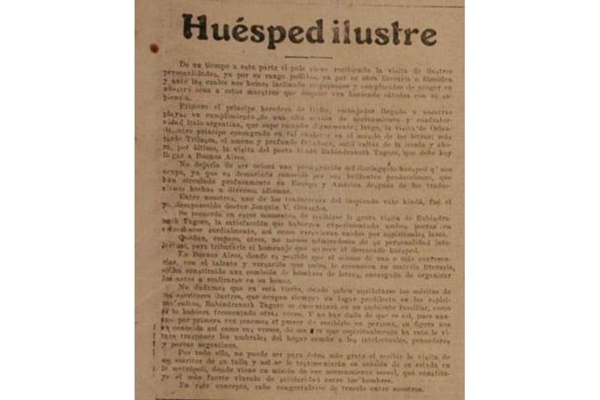 El texto que publicó el Diario Santa Fe el jueves 6 de noviembre de 1924. Foto: Archivo / Hemeroteca Digital Castañeda