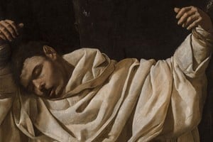 Fragmento de “San Serapio”, de Zurbarán. Foto: Wadsworth Atheneum