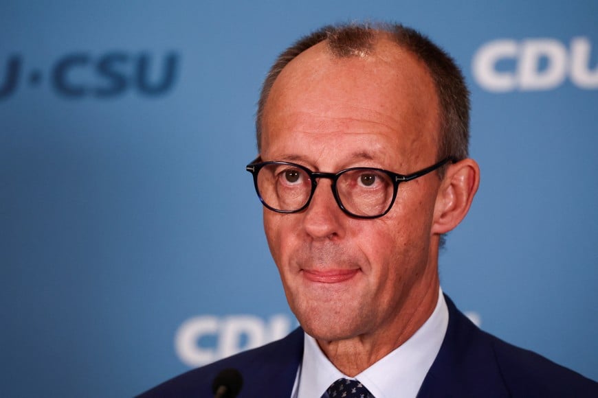 Friedrich Merz, leader of the conservative Christian Democratic Union (CDU) party, looks on as he gives a statement after German Chancellor Olaf Scholz sacked Finance Minister Christian Lindner, before a session of the Bundestag, Germany's lower house of parliament, in Berlin, Germany, November 7, 2024. Reuters/Liesa Johannssen