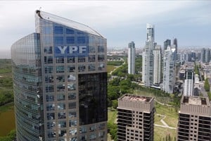 FILE PHOTO: The headquarters of the Argentine oil company YPF is seen in Buenos Aires, Argentina November 21, 2023. REUTERS/Agustin Marcarian/File Photo