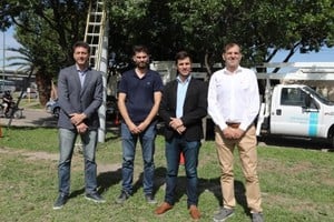 El anuncio de estas inversiones se realizó durante una visita del intendente Leandro Viotti junto a ejecutivos de Telecom, quienes recorrieron las obras en curso.