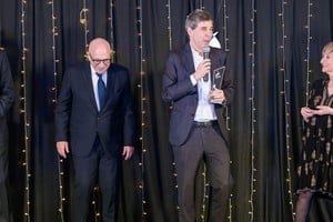 Alejandro Simón, CEO de Grupo Sancor Seguros, fue reconocido como el líder más votado con el premio "Ejecutivo de Seguros de año". Foto: Gentileza Sancor Seguros