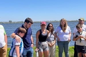 Este sábado se realizó una bicicleteada y una jornada de forestación con especies nativas en la Reserva Natural Laguna El Hinojo.