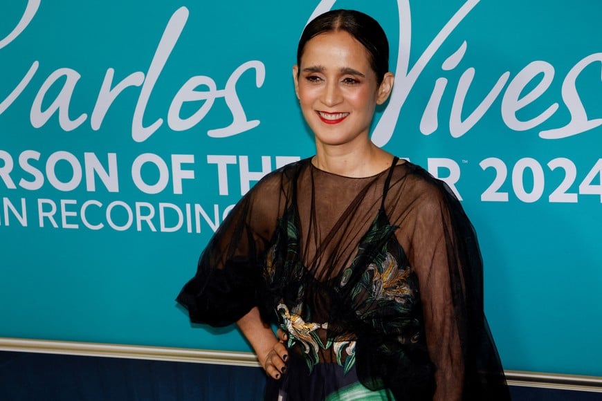 Julieta Venegas arrives for the Person of the Year Gala, as part of the events surrounding the 25th Annual Latin Grammy Awards, in Miami, Florida, U.S., November 13, 2024. REUTERS/Marco Bello