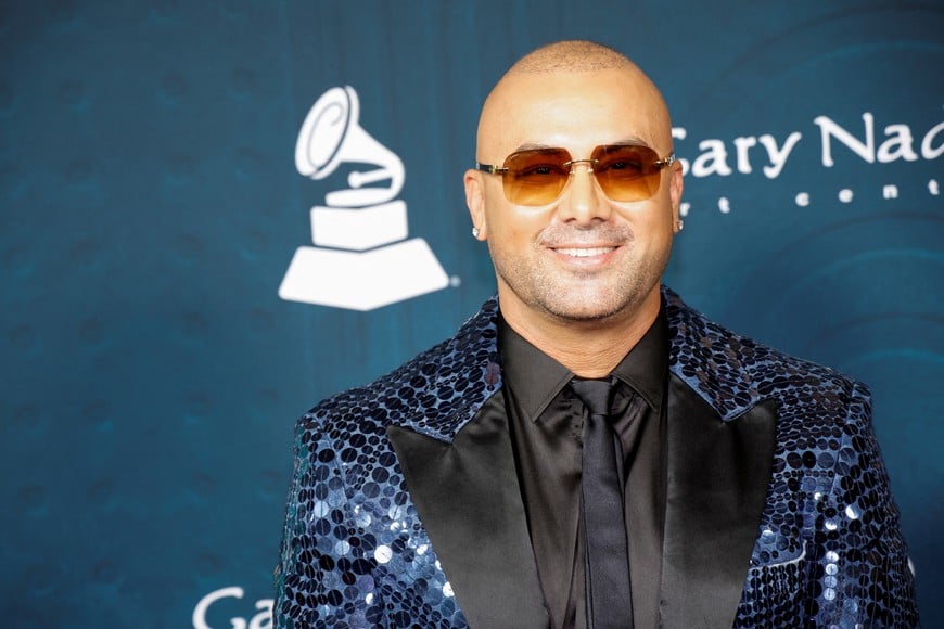 Wisin arrives for the Person of the Year Gala, as part of the events surrounding the 25th Annual Latin Grammy Awards, in Miami, Florida, U.S., November 13, 2024. REUTERS/Marco Bello