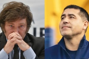 Milei redobla su rechazo hacia Juan Román Riquelme como presidente de Boca.